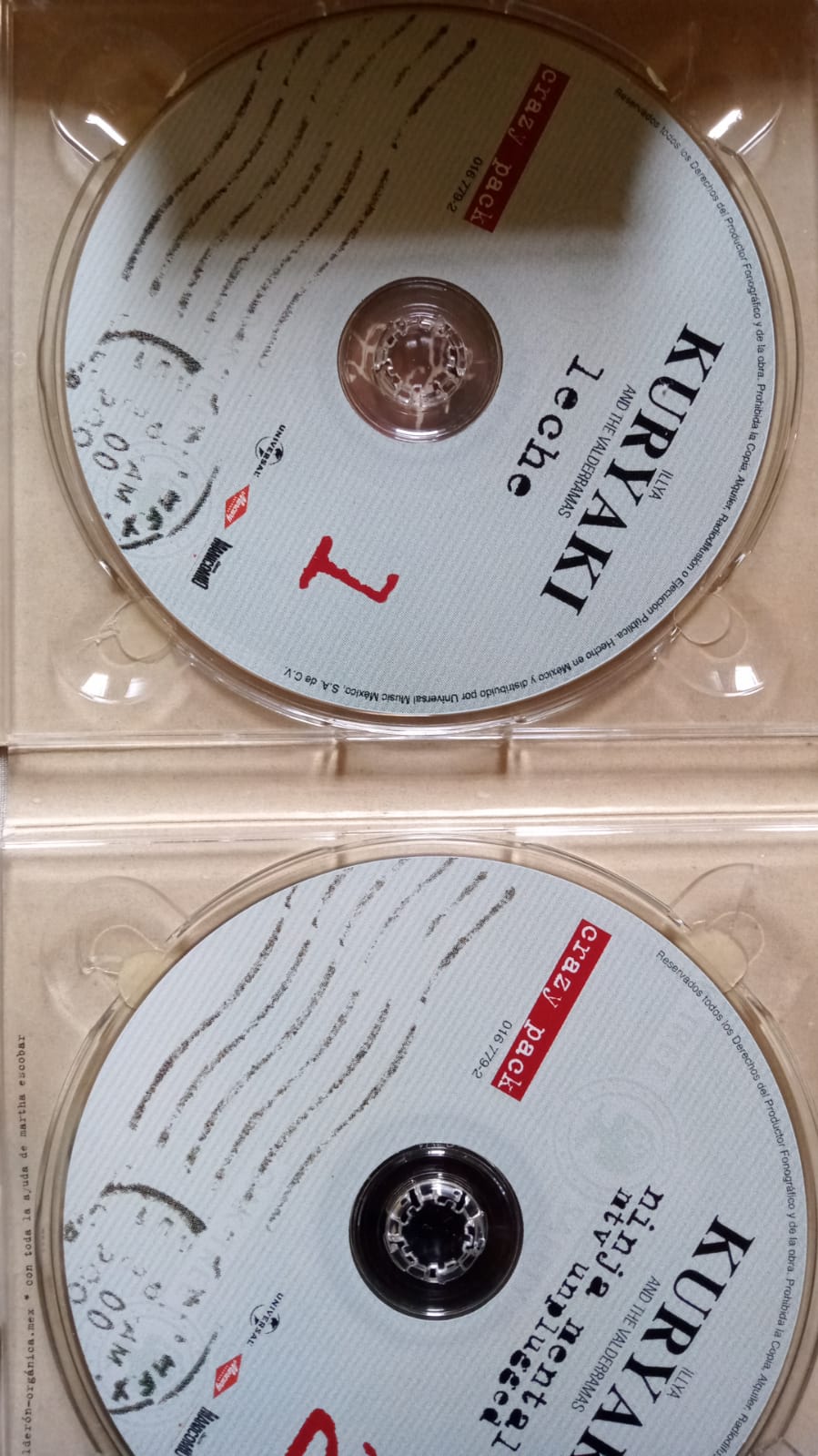 Illya Kuryaki & The Valderramas – Crazy Pack 2. Cd doble buen estado.