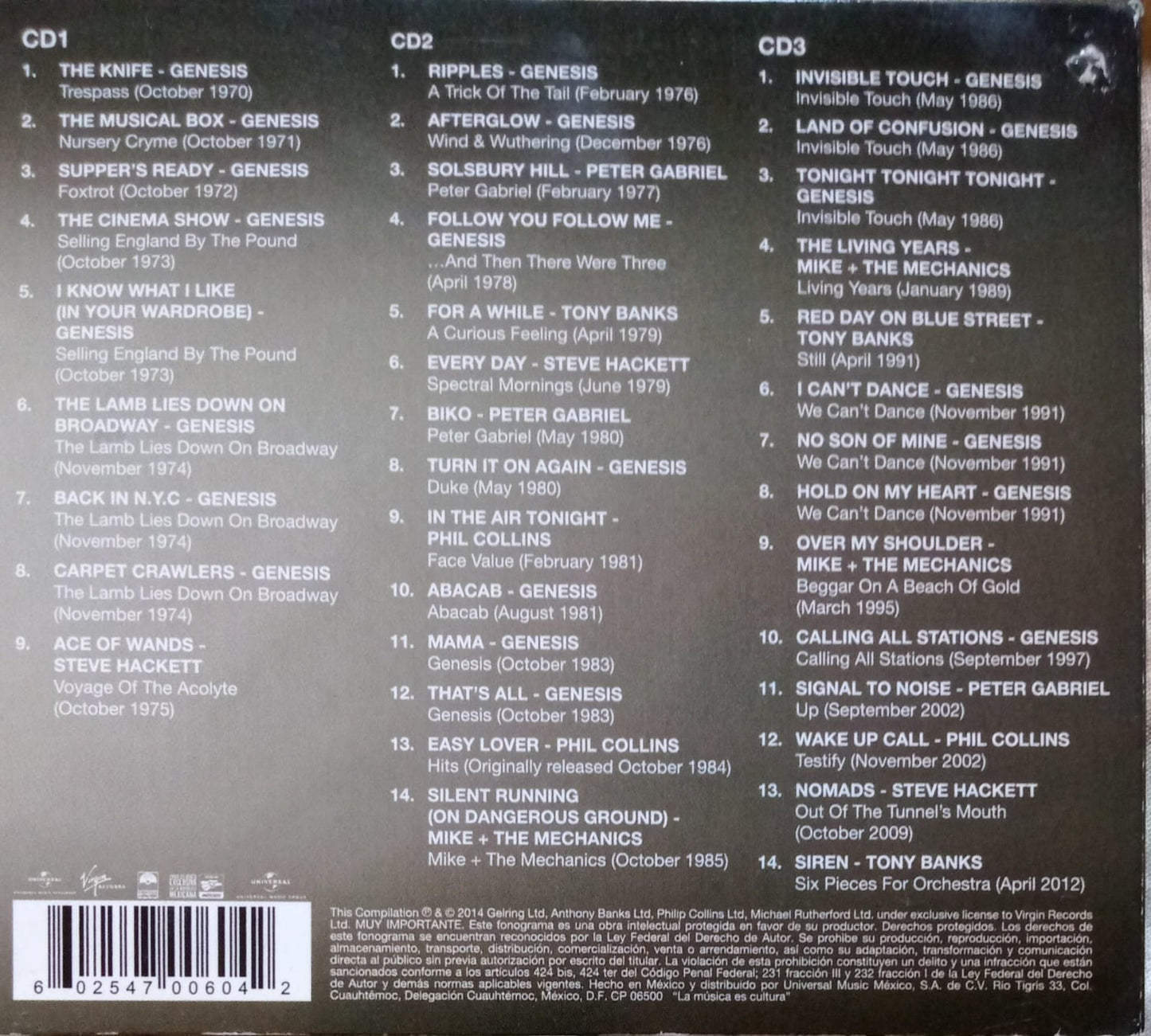 Genesis – R-Kive. Cd triple buen estado.