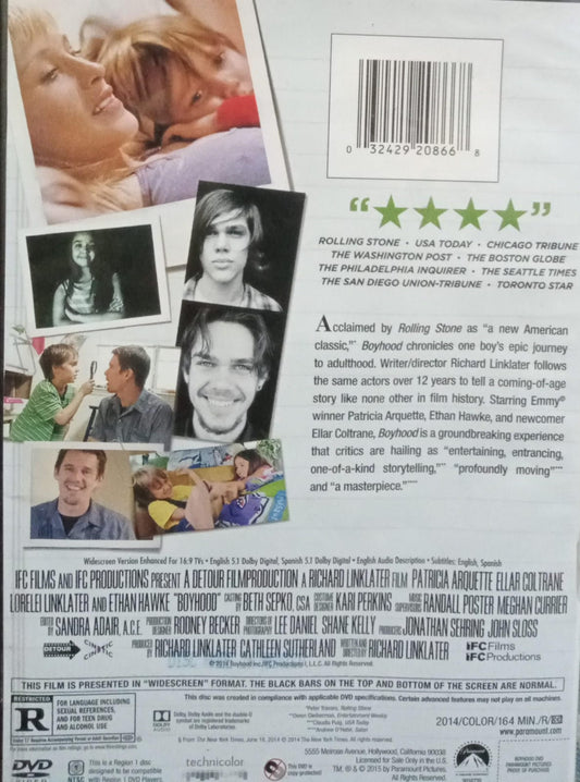 Boyhood. Momentos de una vida. DVD.