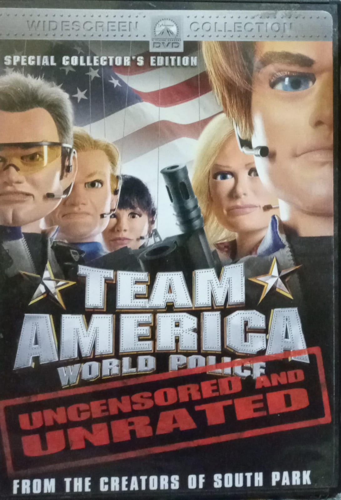 Equipo America: Policía mundial. Team America: World Police. DVD.