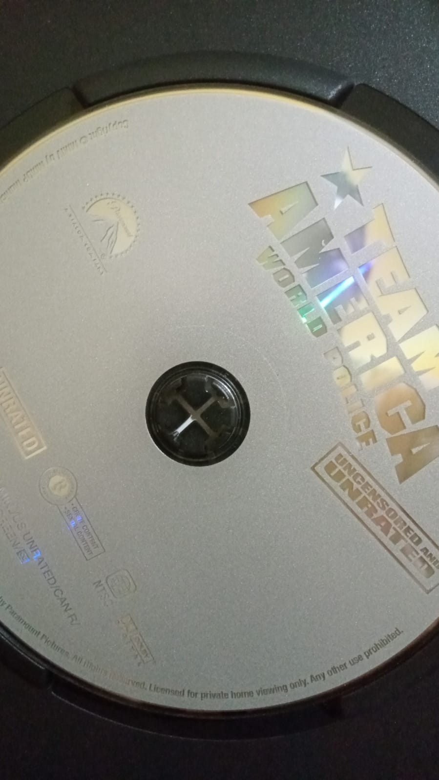 Equipo America: Policía mundial. Team America: World Police. DVD.