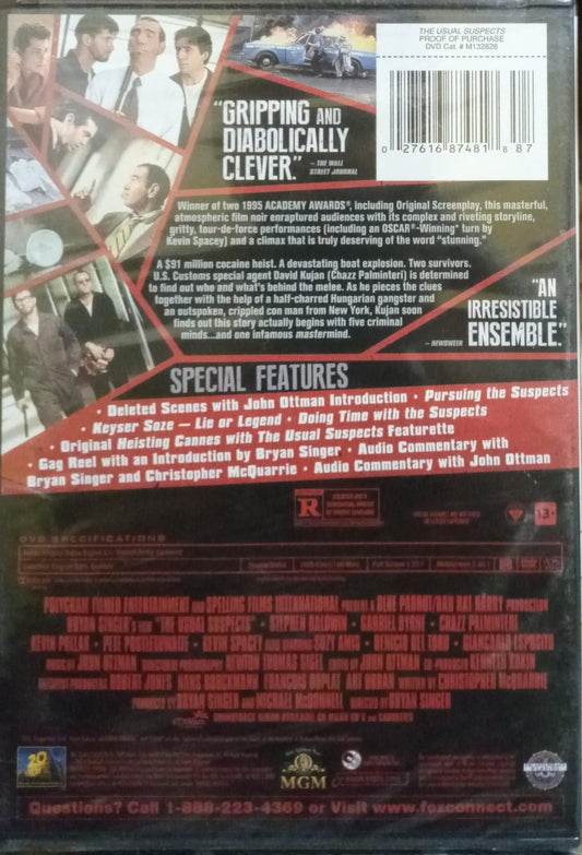 Sospechosos comunes. The Usual Suspects. DVD.