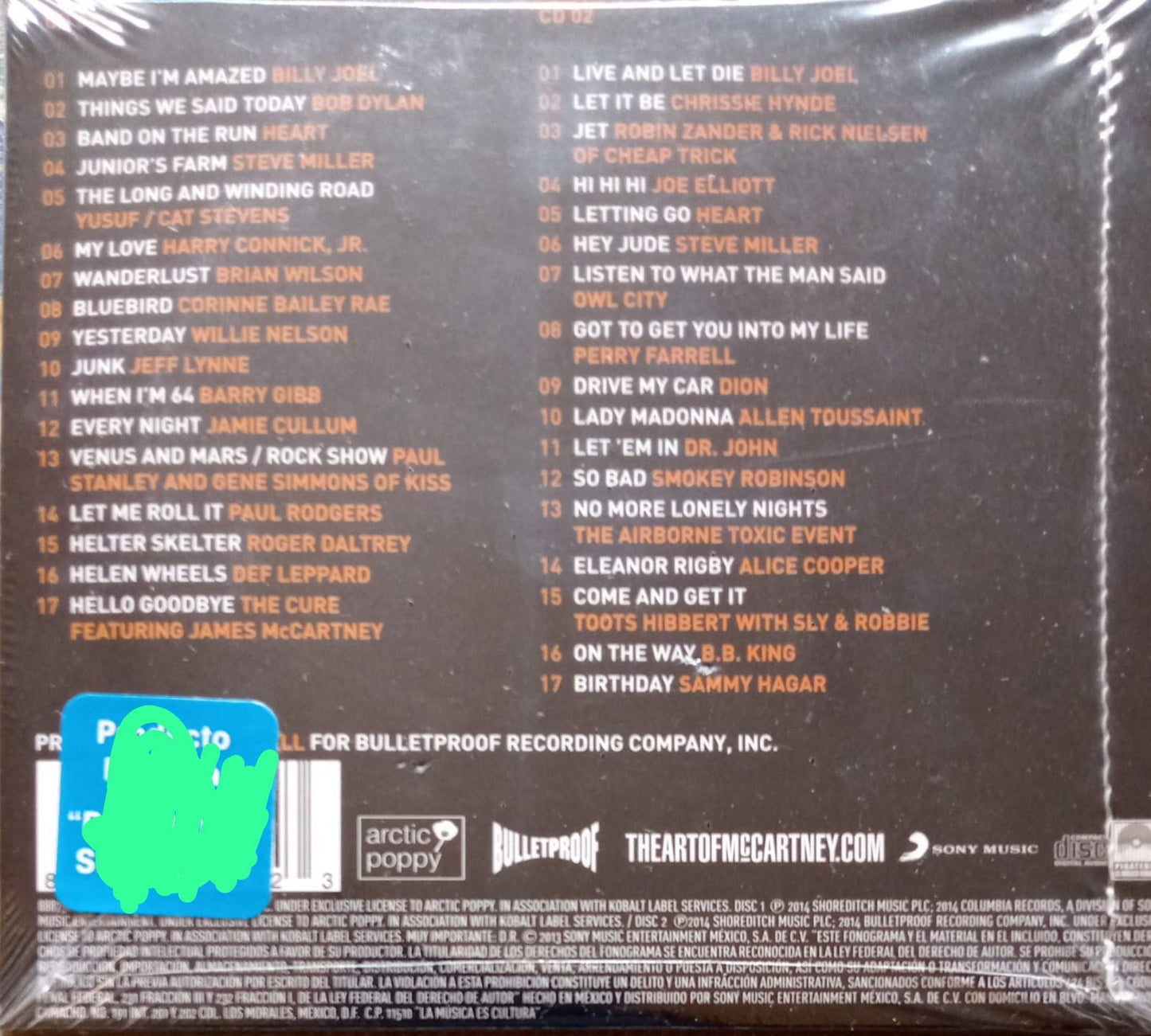Varios – The Art Of McCartney. Cd doble en buen estado.