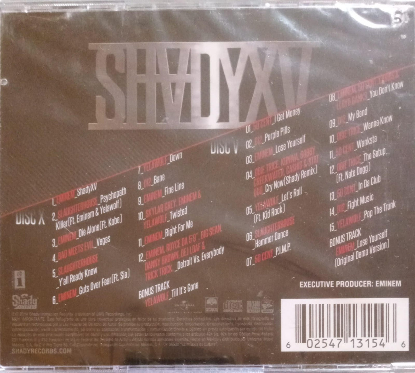 Various – Shady XV. Cd doble nuevo.