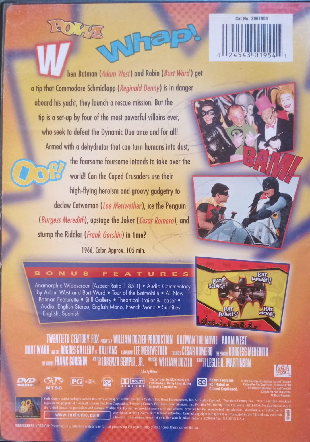 Batman - The Movie (Holy Special Edition Batman!). DVD
