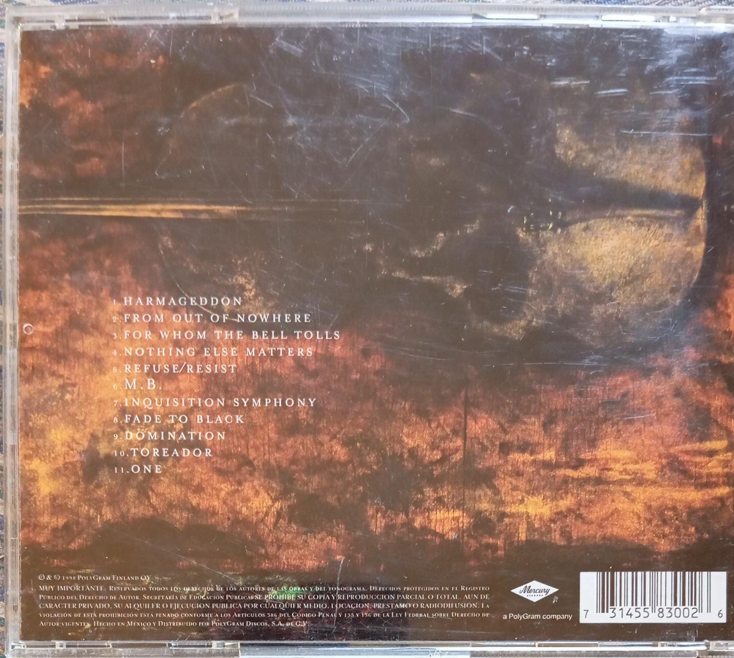Apocalyptica – Inquisition Symphony. CD nacional. Buen estado.