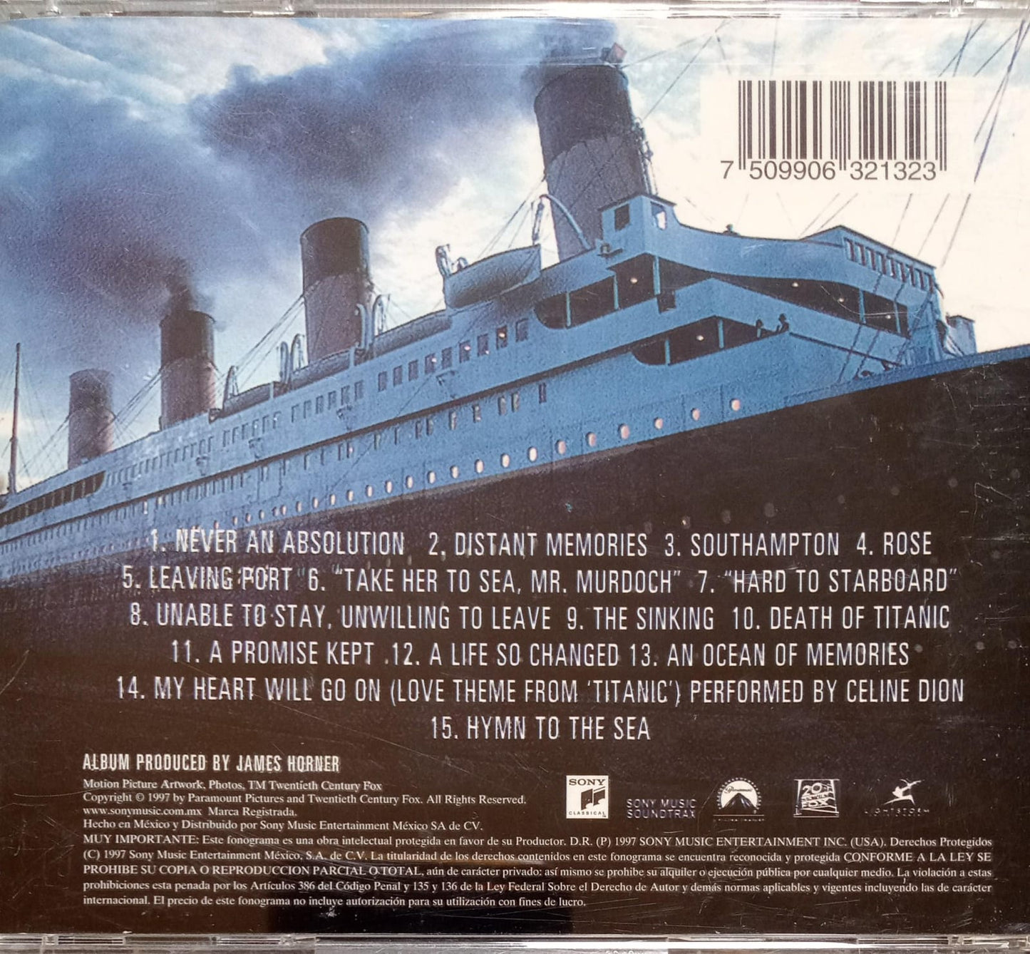 James Horner – Titanic (Ost Soundtrack). CD buen estado.