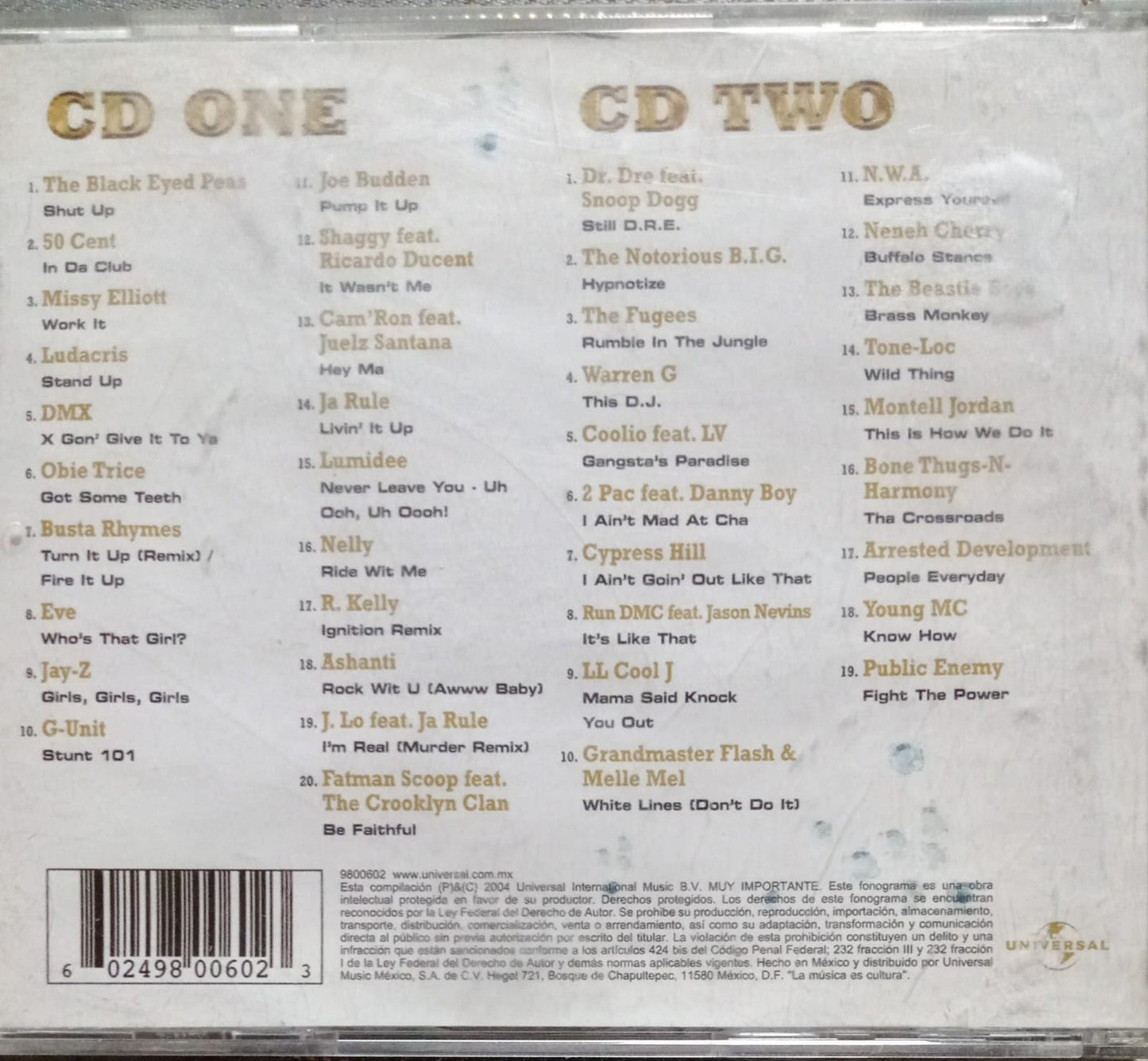 Various – Hip Hop II - The Collection. Cd doble.