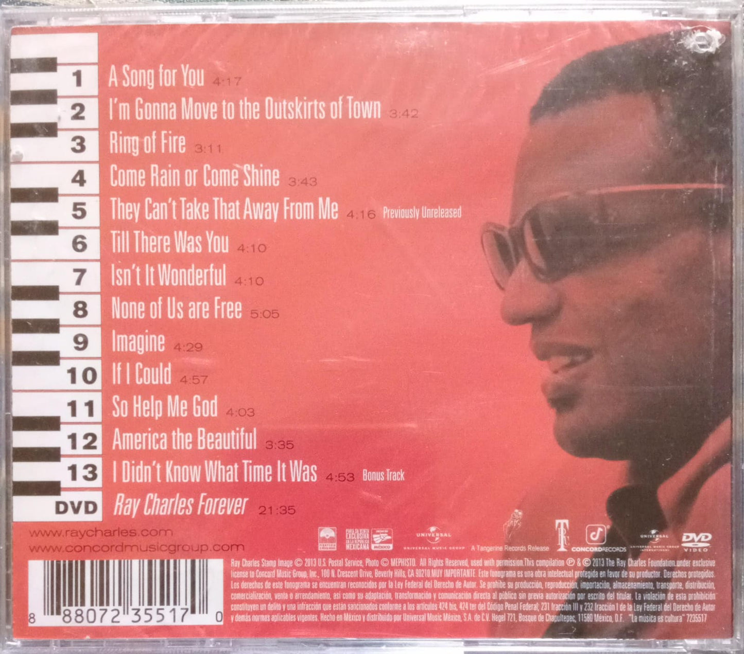 Ray Charles – Forever. Cd y DVD nuevos.