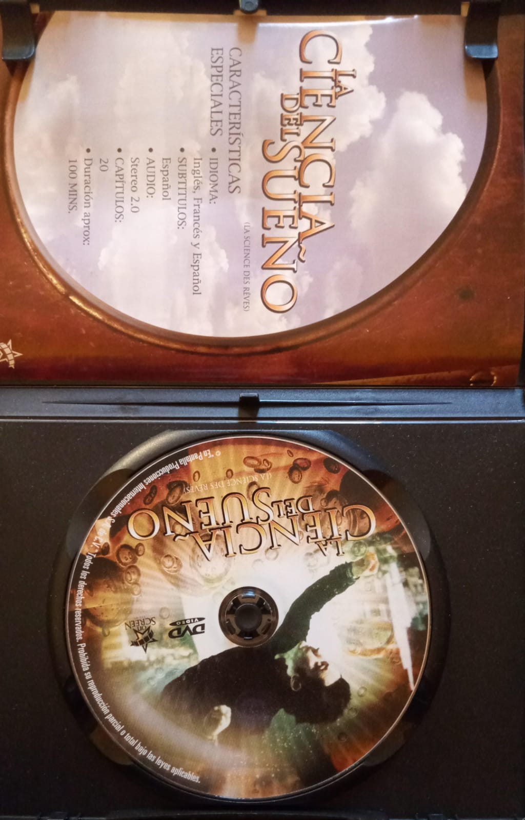 La ciencia del sueño. La science des rêves. DVD.