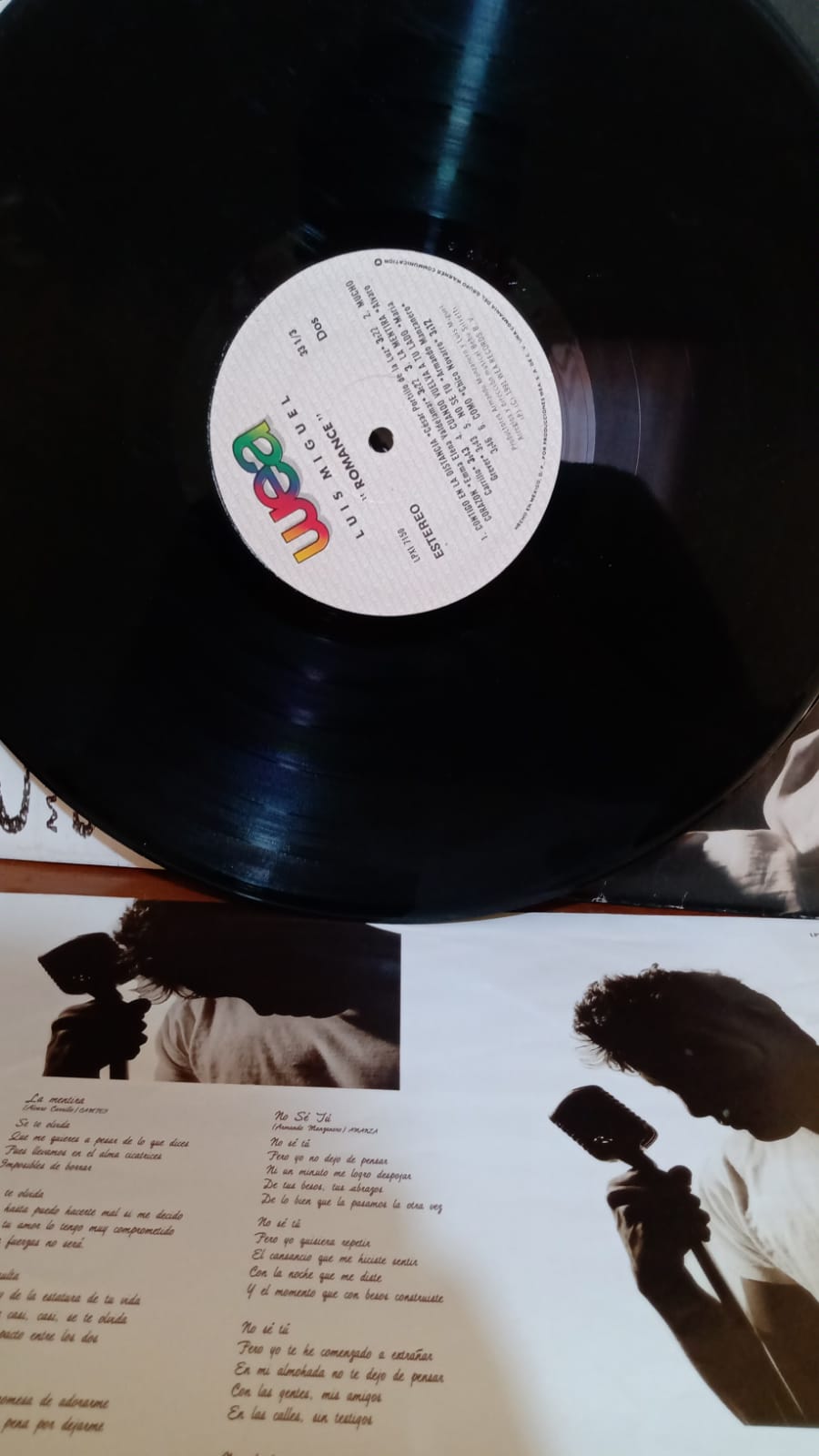 Luis Miguel – Romance (1991). vinilo primera edición en excelente estado.