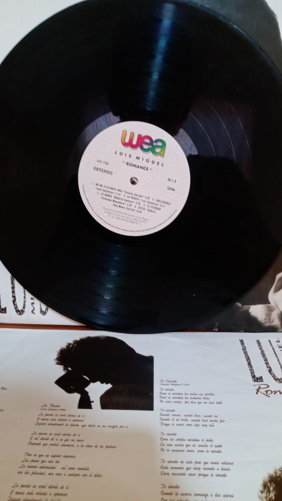 Luis Miguel – Romance (1991). vinilo primera edición en excelente estado.