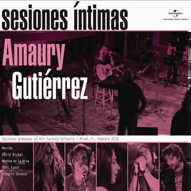 Amaury Gutiérrez – Sesiones Íntimas. Cd y DVD excelente estado.