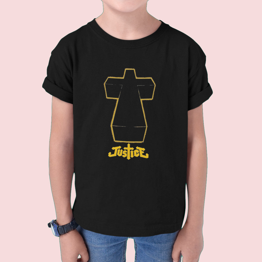 Justice. Playera niños. formato muerto