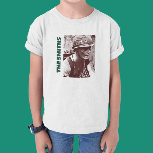 The Smiths. Meat is murder. Playera niños. formato muerto