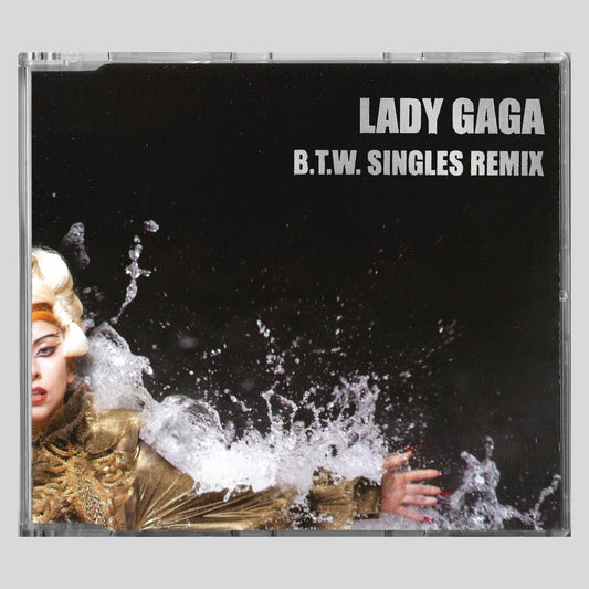 Lady Gaga – B.T.W. Singles Remix. Cd single nuevo. Raro.