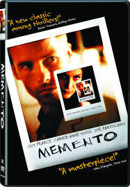 Memento. DVD importado.