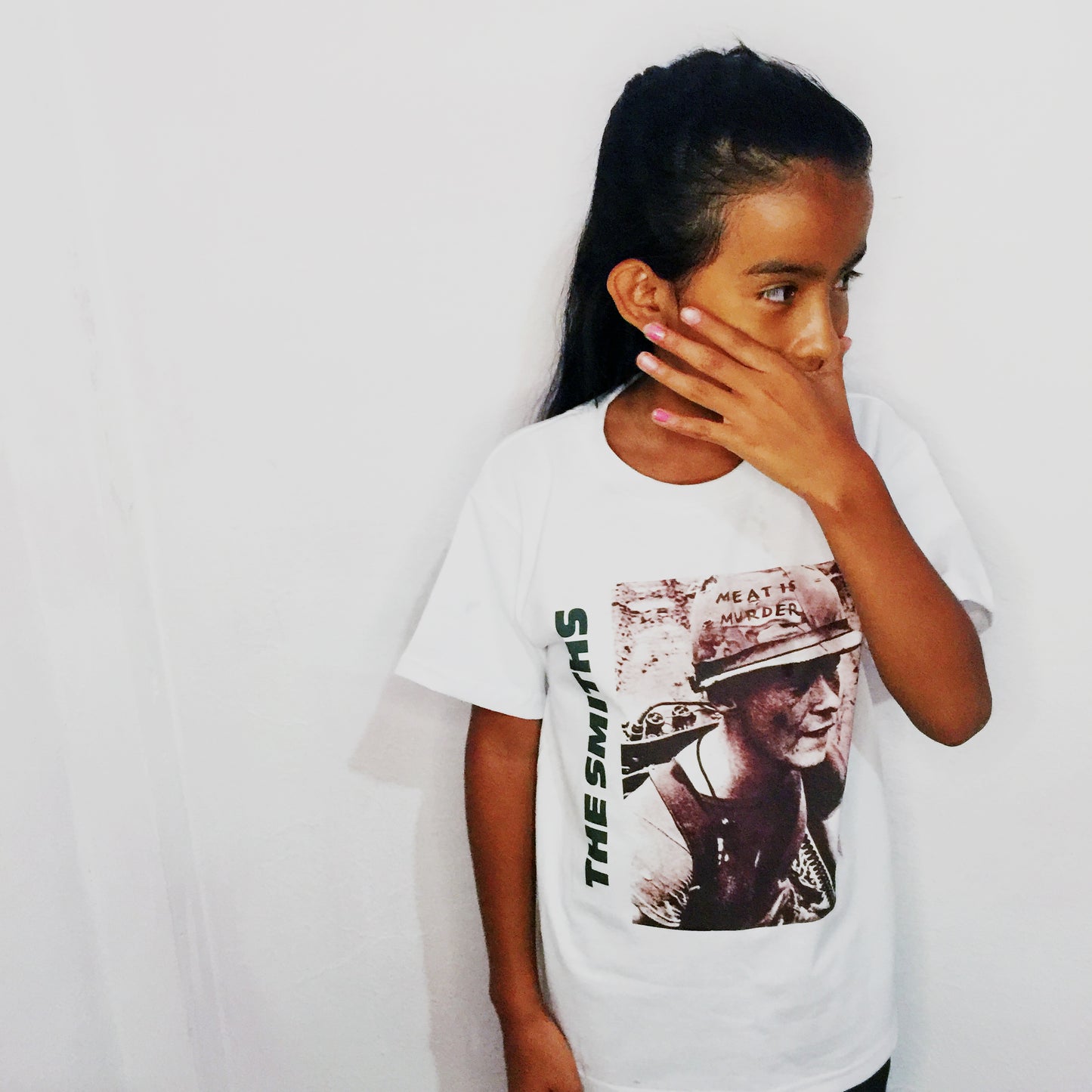 The Smiths. Meat is murder. Playera niños. formato muerto