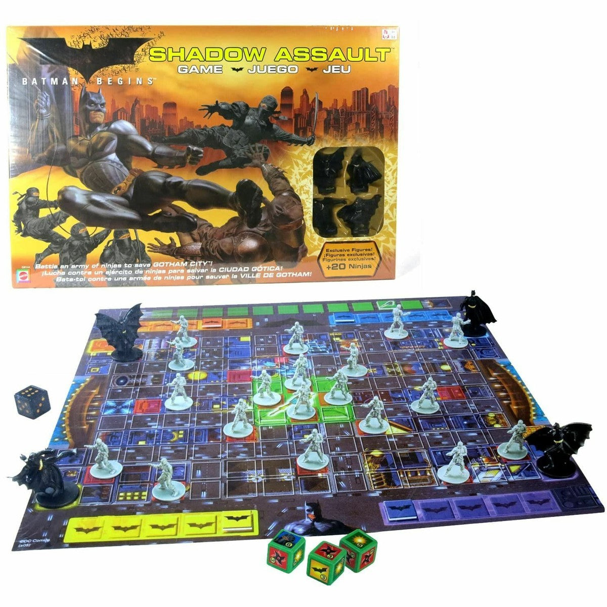 Batman Begins: Shadow Assault Juego de Mesa Mattel.